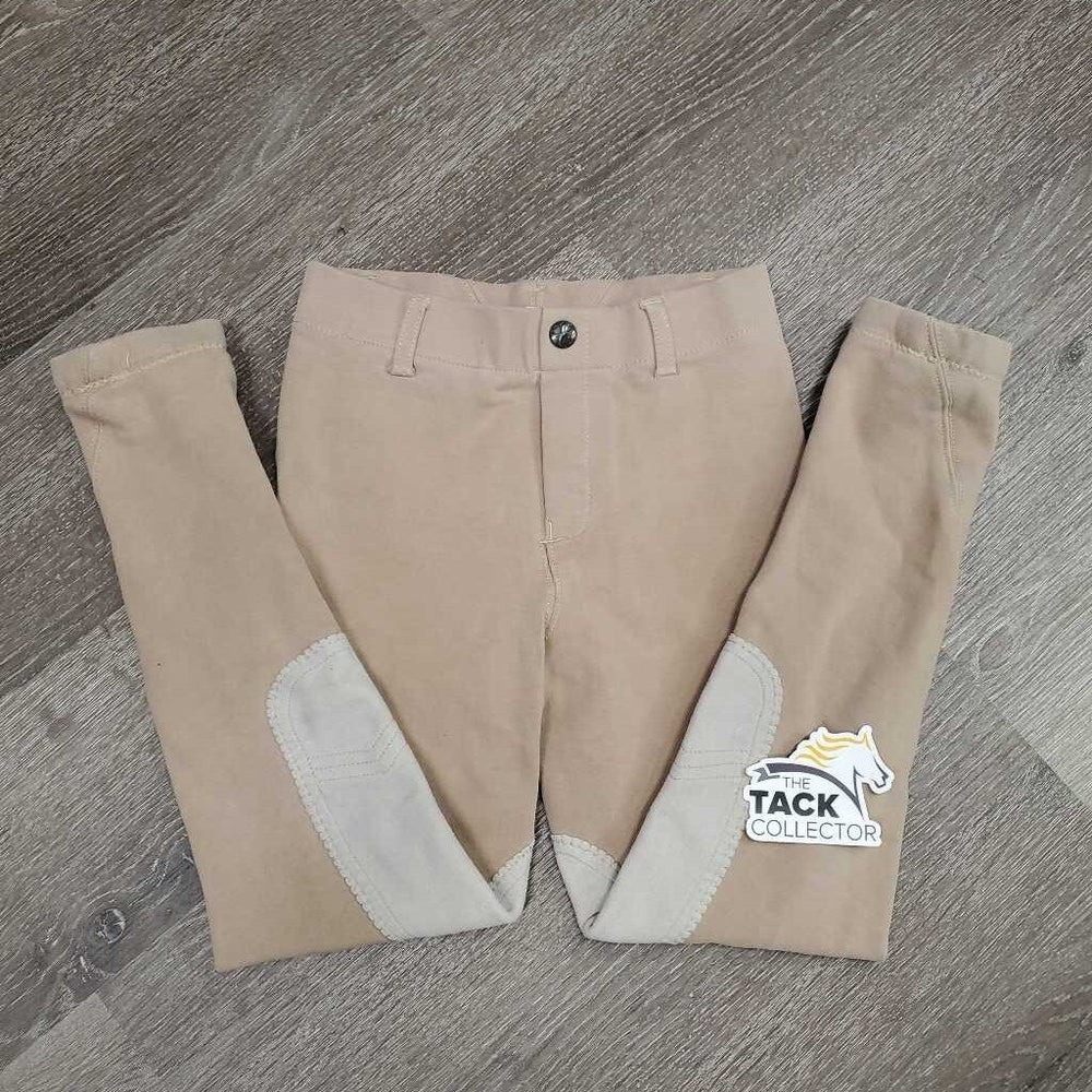 JUNIORS Hvy Cotton Breeches, Pul on *gc, older, faded, rubs, dingy, mnr stains
