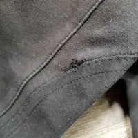 JUNIORS Hvy Cotton Euroseat Breeches, Pull On *gc/fair, faded, mnr hair, knee seam holes, hairy velcro, rubs & pills
