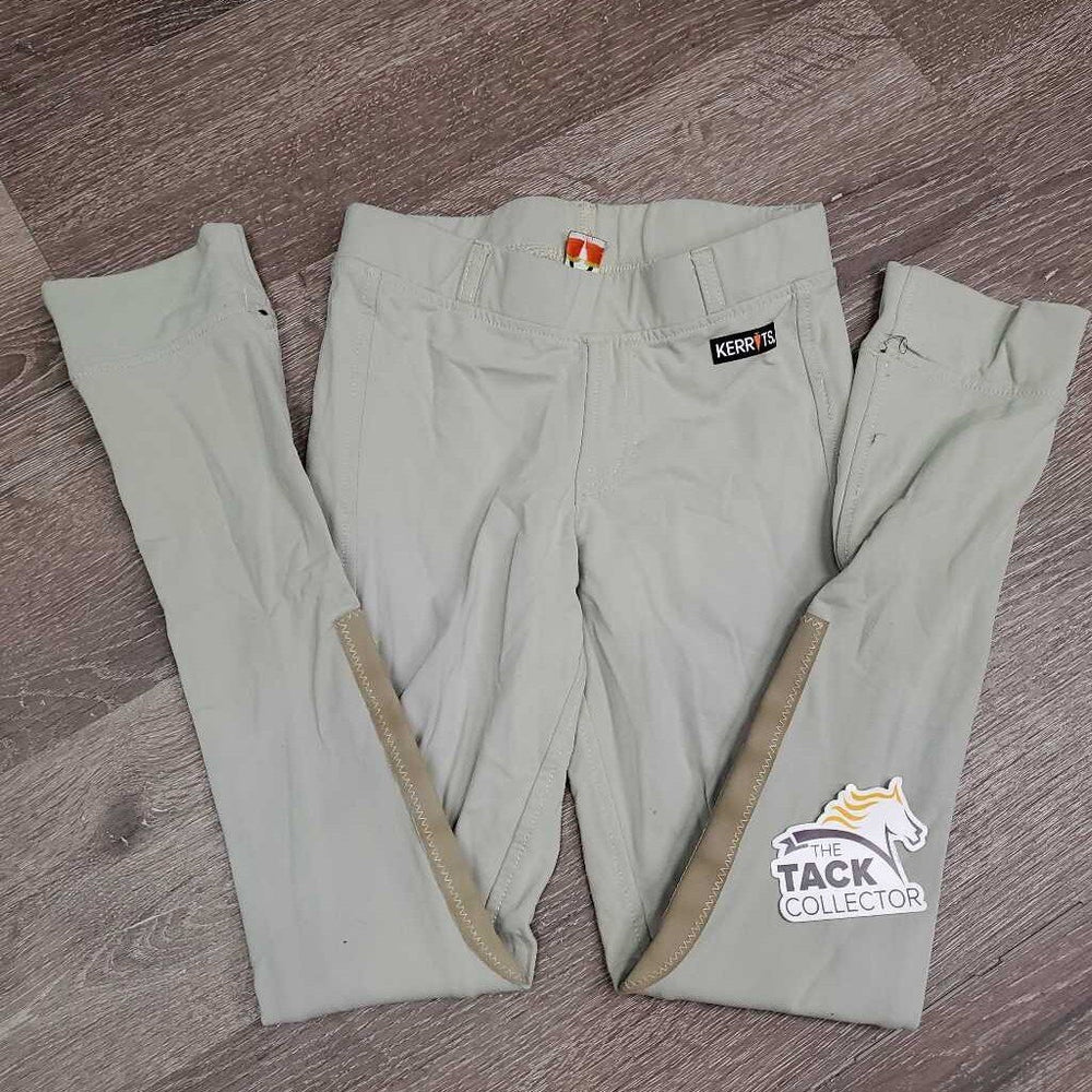 JUNIORS Light Riding Tight Breeches, Pull On *gc, seat & leg rubs & pills