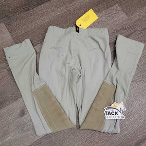 JUNIORS Light Riding Tight Breeches, Pull On *gc, seat & leg rubs & pills