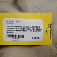 JUNIORS Euroseat Breeches *vgc, mnr stains, seam puckersthreads
