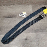 Hyv Braided Cotton Shoelaces? & Leather Belt, Buckle *vgc, mnr faded, dirt & rubs, remaining plastic
