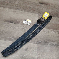 Hyv Braided Cotton Shoelaces? & Leather Belt, Buckle *vgc, mnr faded, dirt & rubs, remaining plastic