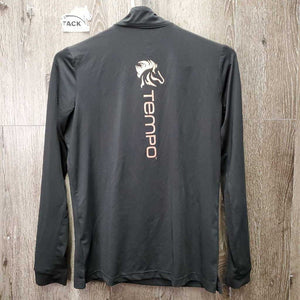 LS Sun Show Shirt, 1/4 zip up, mesh sleeves *vgc, mnr pulled pit elastics