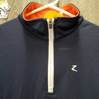 LS Sun Show Shirt, 1/4 zip up, Mesh Sleeves *vgc, v.mnr hair & snags
