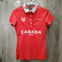 SS Polo Shirt, 1/4 Button Up "Canada 2016" *vgc, v.mnr snags
