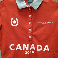 SS Polo Shirt, 1/4 Button Up "Canada 2016" *vgc, v.mnr snags
