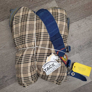 Cotton Stable Blanket, 0 legs *gc, dirty, hair, smell, stains ,snags, mnr holes/tears, repairs, puckers