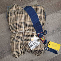 Cotton Stable Blanket, 0 legs *gc, dirty, hair, smell, stains ,snags, mnr holes/tears, repairs, puckers
