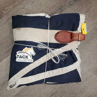 Cotton Stable Sheet, 0 legs *gc, dirt, hair, stains, marker, pills, older
