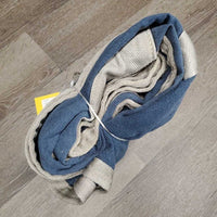 Cotton Stable Sheet, "LSD FIGARO", 0 legs/tail *gc/fair, frays, dirt, hair, older, stains, rubs mnr pilly, repairs, snags
