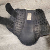 Pr Closed Boots, velcro *fair, pilly, mnr hair, dirt, velcro: loose & hairy, faded, rubs, snags
