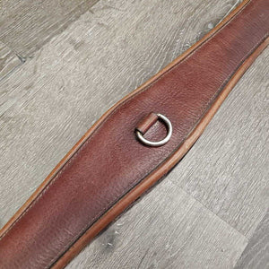 Leather Girth 1x Elastic *fair, clean, dirty, rough edges, unstitched, creases/folds, stains, repairs