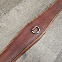 Leather Girth 1x Elastic *fair, clean, dirty, rough edges, unstitched, creases/folds, stains, repairs
