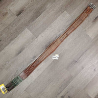 Leather Girth 1x Elastic *fair, clean, dirty, rough edges, unstitched, creases/folds, stains, repairs
