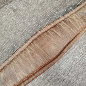 Leather Girth 1x Elastic *fair, clean, dirty, rough edges, unstitched, creases/folds, stains, repairs