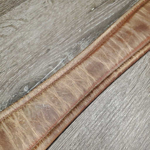 Leather Girth 1x Elastic *fair, clean, dirty, rough edges, unstitched, creases/folds, stains, repairs