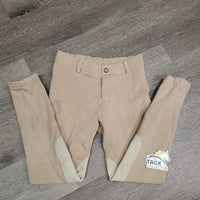 JUNIORS Hvy Cotton Breeches, Pull On *vgc, v.mnr snag, rubs, pills & stains
