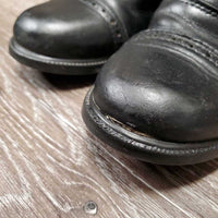 Paddock Boots, laces *vgc/gc, clean, mnr rubs, scuffs, older, L- toe dent & loose sole