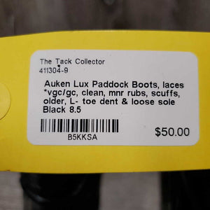 Paddock Boots, laces *vgc/gc, clean, mnr rubs, scuffs, older, L- toe dent & loose sole