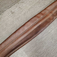 Leather Girth, 1x elastic *fair, clean, curled edges, residue, stain elastic: torn, frays, gunky, hole
