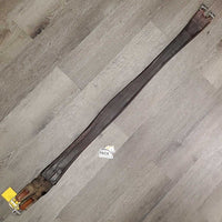 Leather Girth, 1x elastic *fair, clean, curled edges, residue, stain elastic: torn, frays, gunky, hole
