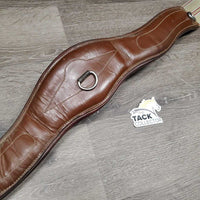 Anatomical Leather Girth, 3x D Rings, 2x Elastics *vgc/gc, clean & dirt residue, creases, popped seam stitches, dry/crackingmnr cracks, dirt