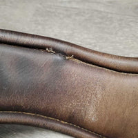 Anatomical Leather Girth, 3x D Rings, 2x Elastics *vgc/gc, clean & dirt residue, creases, popped seam stitches, dry/crackingmnr cracks, dirt
