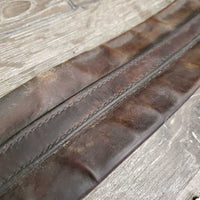 Dressage Girth *fair, rubs, v.creased/folds, curled edges, clean & residue?dirt, gunky buckles, hairy ends
