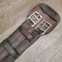 Dressage Girth *fair, rubs, v.creased/folds, curled edges, clean & residue?dirt, gunky buckles, hairy ends

