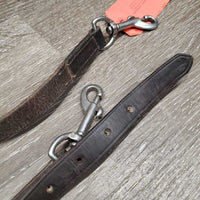 Misc 2 Piece Leather Strap, 2x snaps *fair/gc, clean, v.dry, v.stiff, trimmed, xholes, twisted
