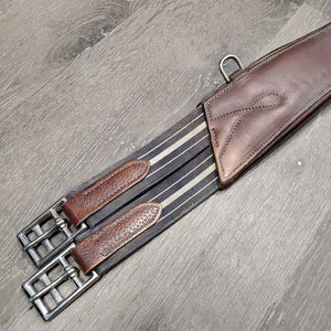 Sm Anatomical Belly Girth, carabiner, x2 els *gc, v.scraped, rubs, dirty, hairy seams, stiff