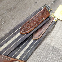 Sm Anatomical Belly Girth, carabiner, x2 els *gc, v.scraped, rubs, dirty, hairy seams, stiff
