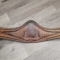 Sm Anatomical Belly Girth, carabiner, x2 els *gc, v.scraped, rubs, dirty, hairy seams, stiff

