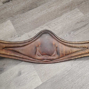 Sm Anatomical Belly Girth, carabiner, x2 els *gc, v.scraped, rubs, dirty, hairy seams, stiff