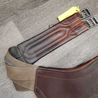 Lg Belly Girth, x2 Long Els, D Ring, strap *gc, scrapes, older, stains, gouges
