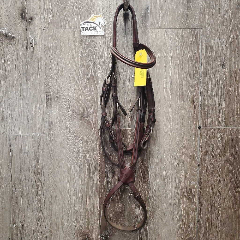 Narrow Rsd Padded Monocrown Figure 8 Bridle, buckles *vgc, clean, rubs, residue, xholes