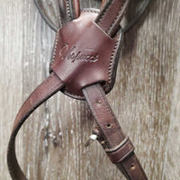 Narrow Rsd Padded Monocrown Figure 8 Bridle, buckles *vgc, clean, rubs, residue, xholes
