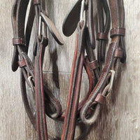 Narrow Rsd Padded Monocrown Figure 8 Bridle, buckles *vgc, clean, rubs, residue, xholes
