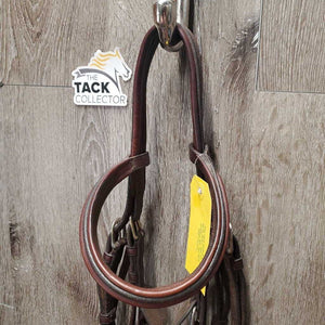 Narrow Rsd Padded Monocrown Figure 8 Bridle, buckles *vgc, clean, rubs, residue, xholes