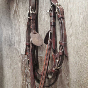 Narrow Rsd Padded Monocrown Figure 8 Bridle, buckles *vgc, clean, rubs, residue, xholes