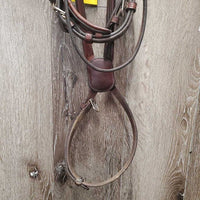 Narrow Rsd Padded Monocrown Figure 8 Bridle, buckles *vgc, clean, rubs, residue, xholes
