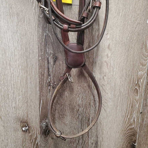 Narrow Rsd Padded Monocrown Figure 8 Bridle, buckles *vgc, clean, rubs, residue, xholes
