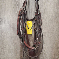 Narrow Rsd Padded Monocrown Figure 8 Bridle, buckles *vgc, clean, rubs, residue, xholes
