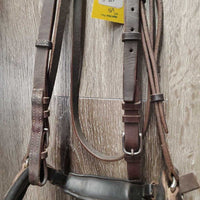 Rsd Padded Bridle, Crank, Buckles *vgc, clean, residue, mnr creases & scratches, older
