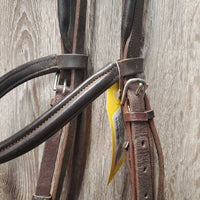 Rsd Padded Bridle, Crank, Buckles *vgc, clean, residue, mnr creases & scratches, older
