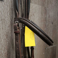 Rsd Padded Bridle, Crank, Buckles *vgc, clean, residue, mnr creases & scratches, older
