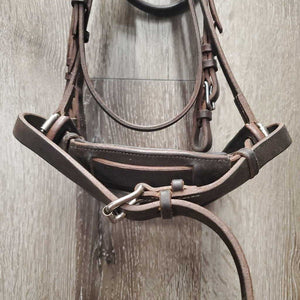Rsd Padded Bridle, Crank, Buckles *vgc, clean, residue, mnr creases & scratches, older