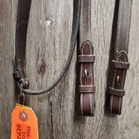 FS Rsd Padded Monocrown Hunter Bridle, Braided Reins, Wide Noseband *vgc, clean, mnr film & scratches

