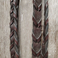 FS Rsd Padded Monocrown Hunter Bridle, Braided Reins, Wide Noseband *vgc, clean, mnr film & scratches

